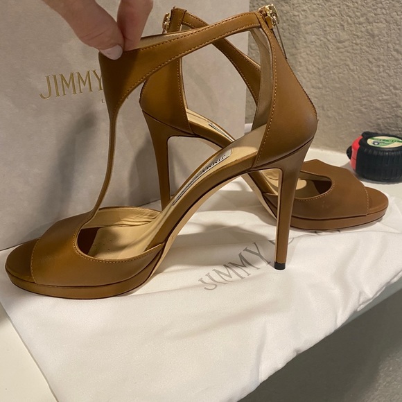 Authentic Jimmy Choo Lana Canyon Pump Sandals size 37 - Picture 5 of 8